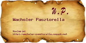 Wachsler Pasztorella névjegykártya